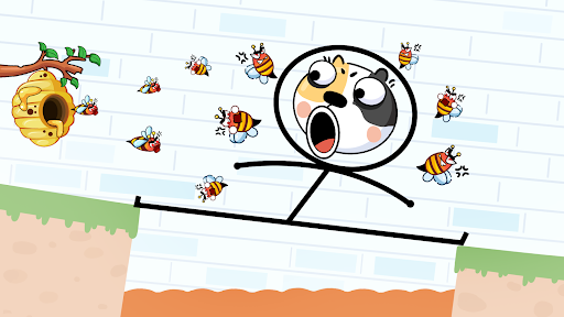 Doge and Bee: Draw to Save ekran görüntüsü