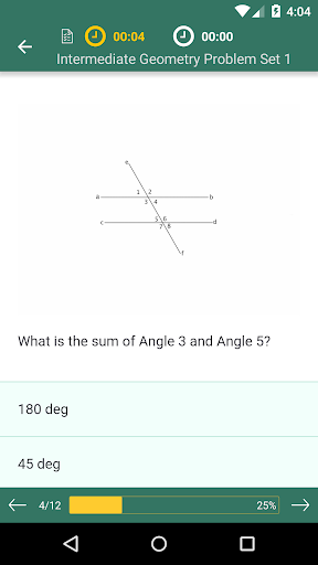 Intermediate Geometry Practice ekran görüntüsü