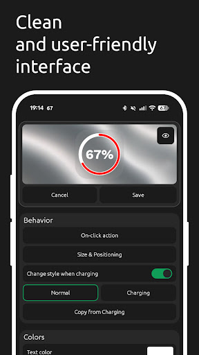 Battery Widget: Level & Color ekran görüntüsü