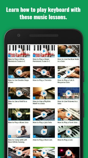 Piano Keyboard Lessons Guide ekran görüntüsü