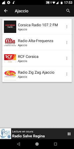 Radios de Corse ekran görüntüsü