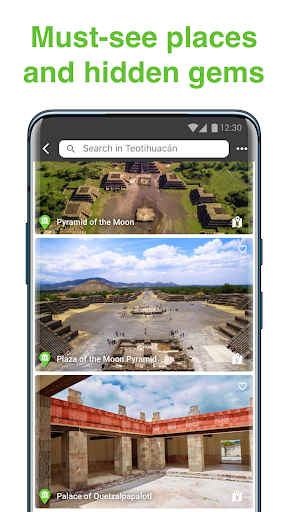 Teotihuacán SmartGuide ekran görüntüsü