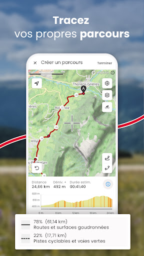 OpenRunner : cartes vélo rando ekran görüntüsü