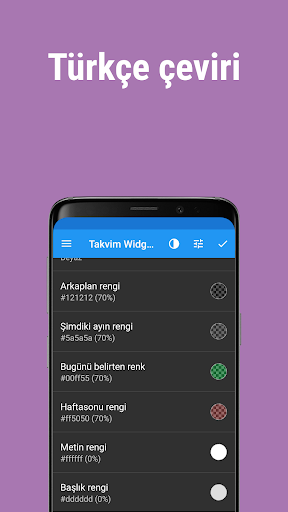 Takvim Widgetı: Aylık + Ajanda ekran görüntüsü