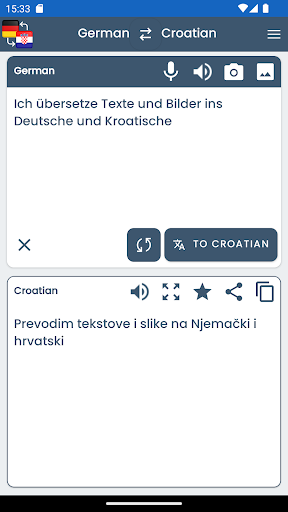 German Croatian Translator ekran görüntüsü
