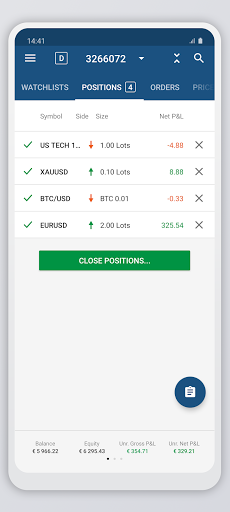 RSG cTrader ekran görüntüsü