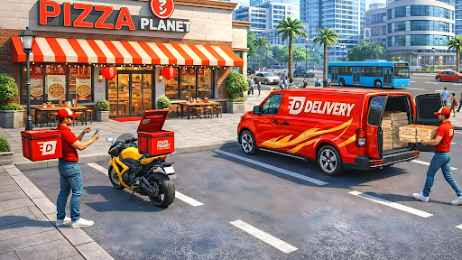 kız motor Pizza teslimat ekran görüntüsü