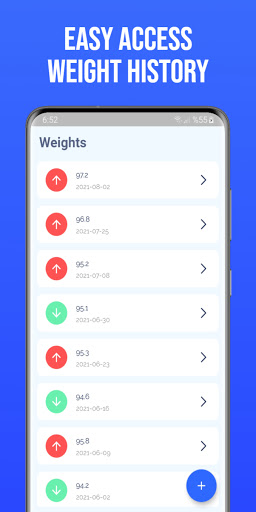 Weight Tracker ekran görüntüsü