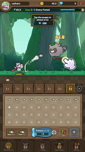 Cat Hero : Idle RPG ekran görüntüsü