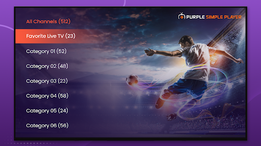 Purple Simple - IPTV Player ekran görüntüsü