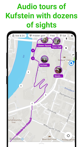 Kufstein Tour Guide:SmartGuide ekran görüntüsü