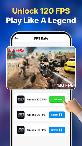 GFXHyperUP FPS Mode ekran görüntüsü