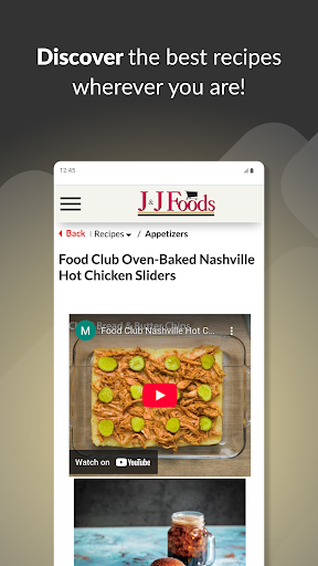 J&J Foods ekran görüntüsü