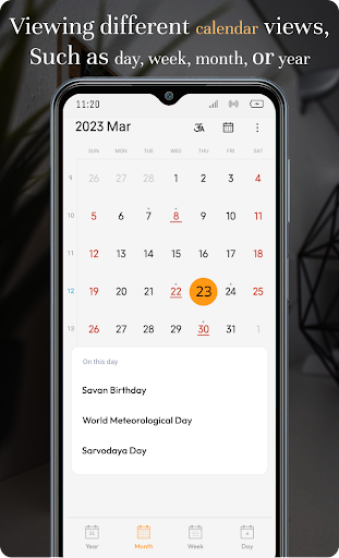 Calendar 2025 ekran görüntüsü