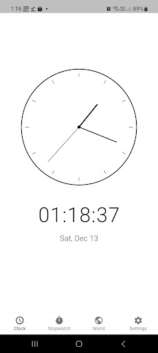 Pure Minimal Clock ekran görüntüsü