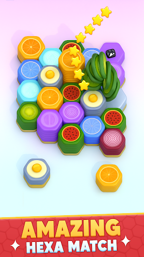 Hexa Fruit: Sort Stack Puzzle ekran görüntüsü