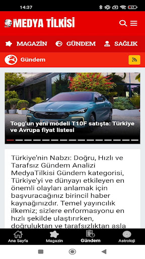 Medya Tilkisi ekran görüntüsü