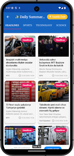 Tüm Gazeteler ekran görüntüsü