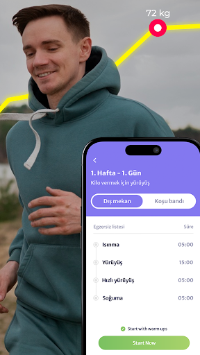 Kilo vermek için yürüyüş ekran görüntüsü