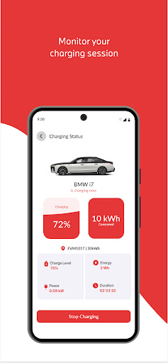 EVM EV Charging ekran görüntüsü