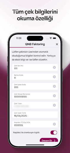 QNB Faktoring ekran görüntüsü