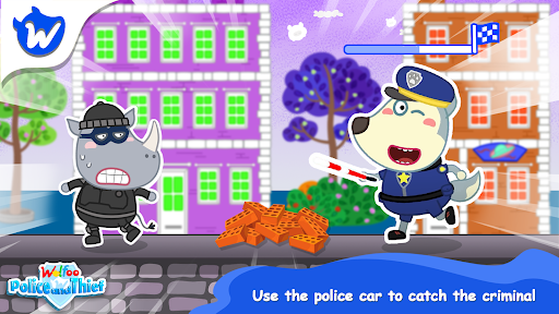 Wolfoo Police And Thief Game ekran görüntüsü