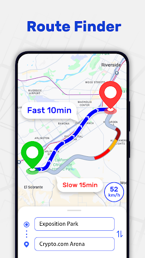 GPS navigasyon, harita, konum ekran görüntüsü