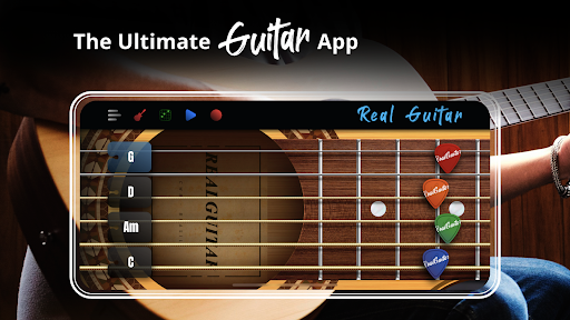 Real Guitar: gitar çalmak ekran görüntüsü