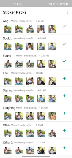 GpMuthu Stickers ekran görüntüsü