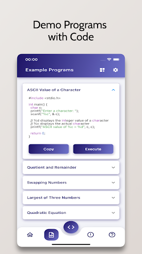C Compiler - Run .c Code ekran görüntüsü