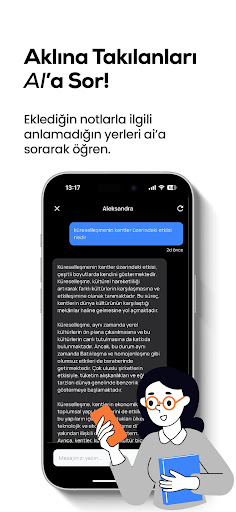 SmartNotes: AI Özet ve Sorular ekran görüntüsü
