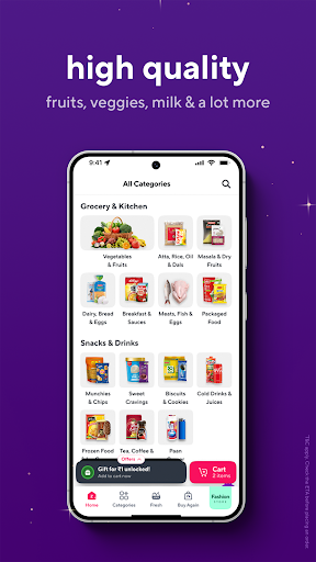 Zepto: Groceries in minutes ekran görüntüsü