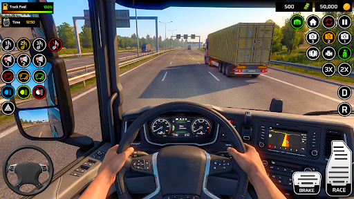 Euro Truck 3D Game Simulator ekran görüntüsü