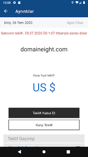 GoDaddy Yatırımcı ekran görüntüsü