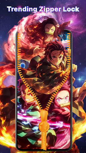 Zipper Lock Screen Wallpaper ekran görüntüsü