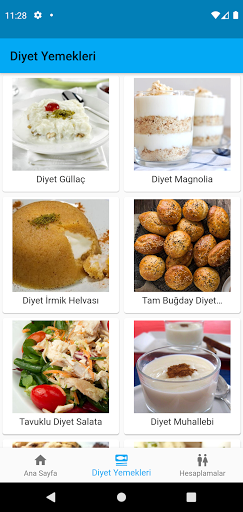 Diyet Listesi ekran görüntüsü