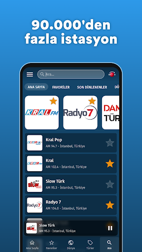 FM ve AM Radyo ekran görüntüsü