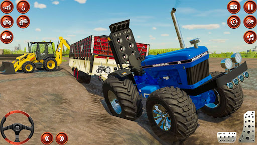 Indian Tractor Tochan Game 3d ekran görüntüsü