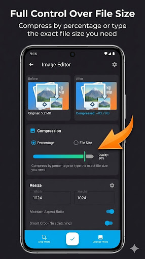 Photo Resize & Compress ekran görüntüsü