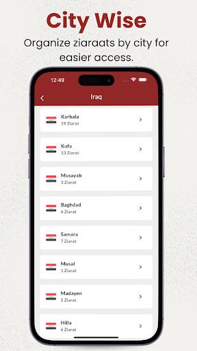 Ziarat Finder ekran görüntüsü
