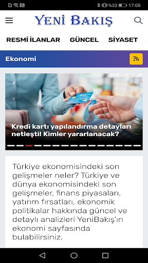 Yeni Bakış ekran görüntüsü