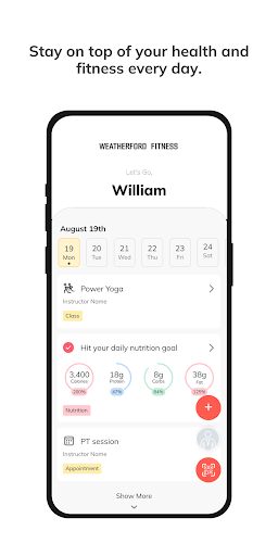 Weatherford Fitness ekran görüntüsü