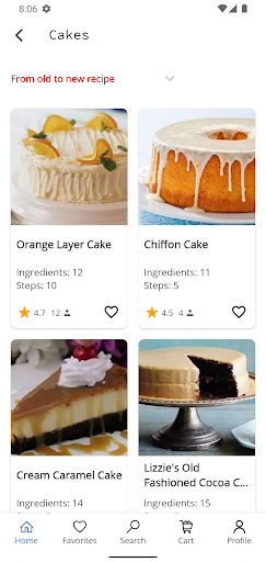 Cake and Baking Recipes ekran görüntüsü
