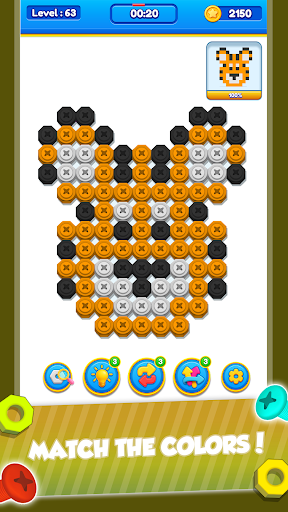 Nut n Bolt Color Sorting Game ekran görüntüsü