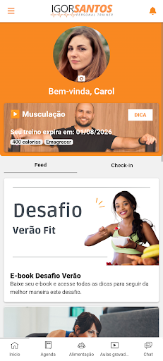 Igor Santos Personal Trainer ekran görüntüsü