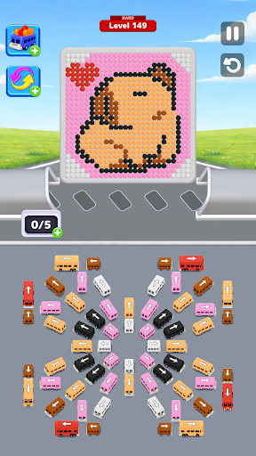 Bus Loop - Bubble Jam Puzzel ekran görüntüsü