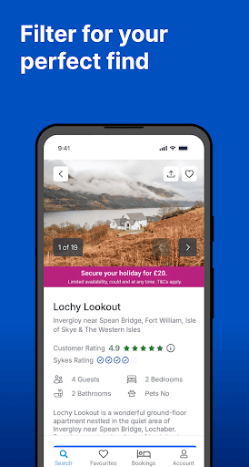 Sykes Holiday Cottages UK ekran görüntüsü