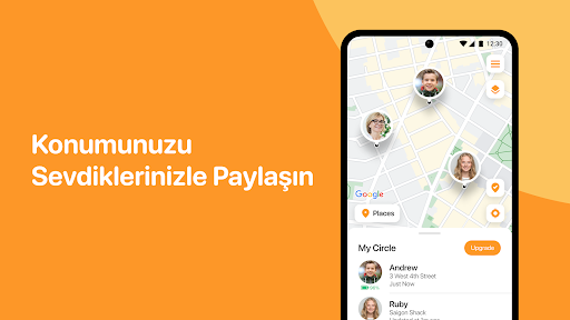 AlfredCircle - Konum paylaşımı ekran görüntüsü