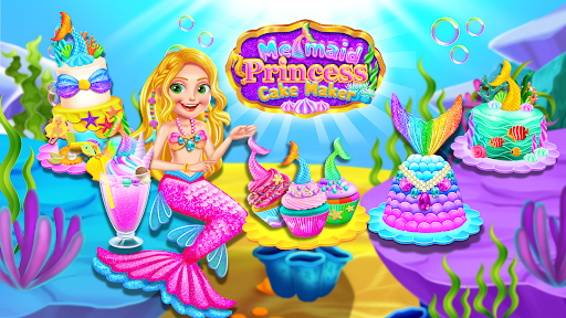 Mermaid Glitter Cake Maker ekran görüntüsü