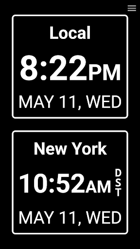 World Clock Dual Digital Clock ekran görüntüsü